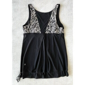 Lululemon Size 10 Run Ta Ta Topper Black Tank Top Sleeveless